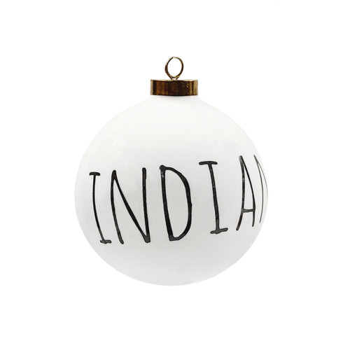 The Dish Indianapolis Ornament, Handwritten Text