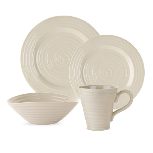 Portmeirion Sophie Conran 4 Piece Place-Setting, Pebble