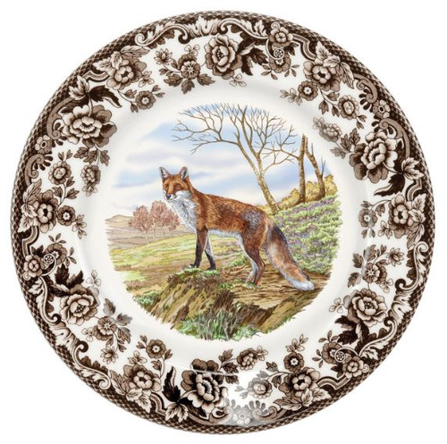 Portmeirion Spode Salad Plate, Woodland Wildlife Red Fox