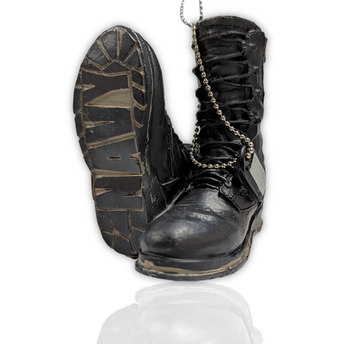 Midwest CBK Military Boot Ornament, Navy