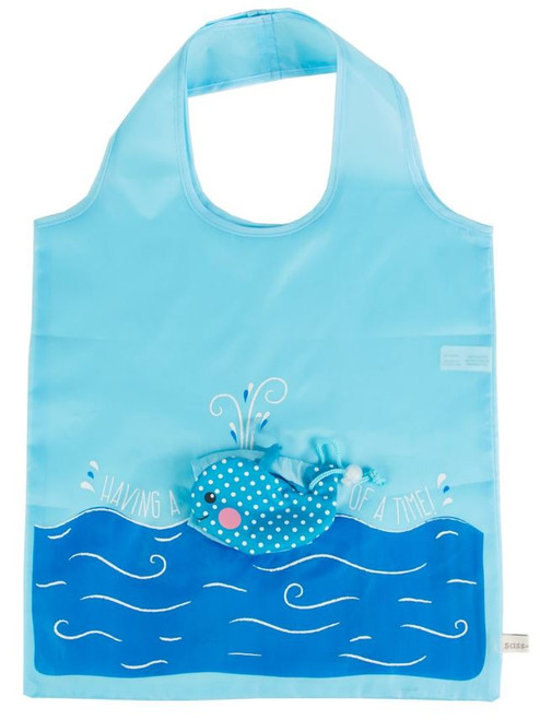Sass & Belle Foldable Shopping Bag, Whale