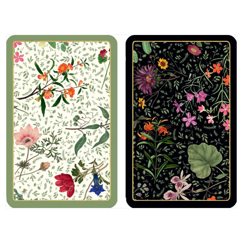 Caspari Large Type Bridge Playing Cards, English Country Garden - Set of 2 Decks (PC136J)