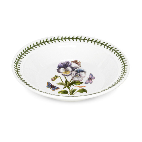 Portmeirion Botanic Garden Rimmed Soup Bowl, Pansy (60210PANSY)