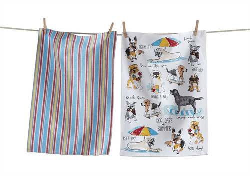 TAG Dog Daze Dishtowels - Set of 2 (209071)