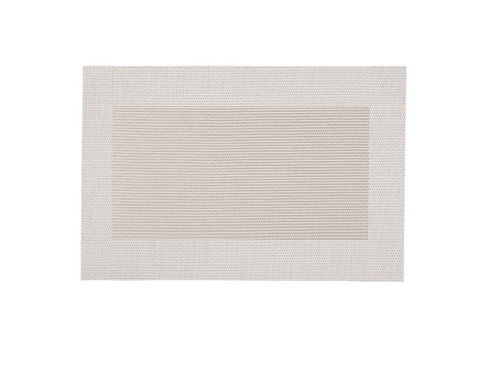 Merritt Rectangular Tesselate Placemats, White - Set of 4 (21698)