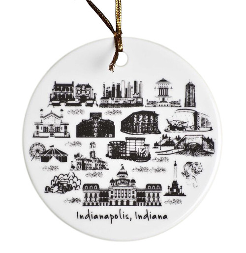The Dish Indianapolis Flat Ornament