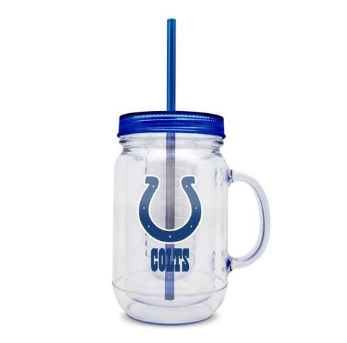 Duck House Sports Indianapolis Colts Plastic Infuser Mason Jar