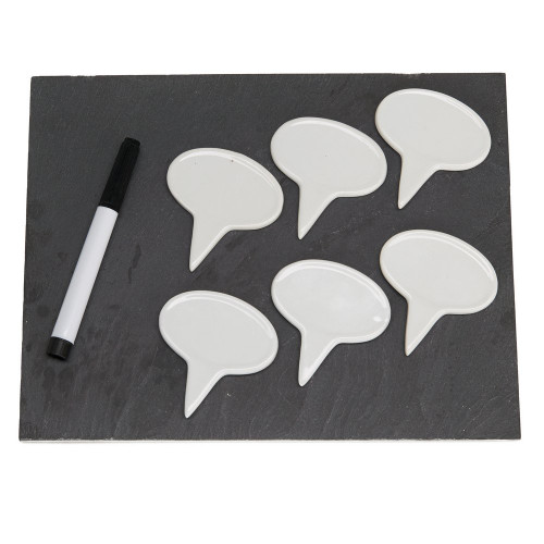 Design Imports India Cheese Markers And Board Set