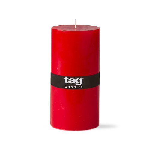 TAG Pillar Candle, Red - 3 x 6" (G10146)