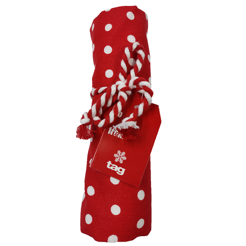 TAG Jingle Dishtowel - White Polka Dots (G10667E)