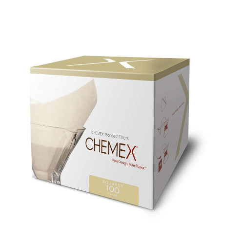 Chemex Filters, Bonded Pre-Folded Squares (FS-100)