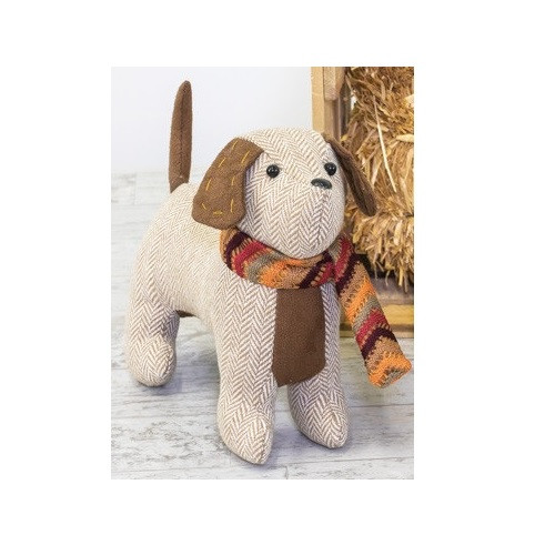 Hanna's Handiworks Fall Playful Dog, Herringbone