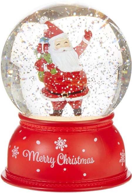 Raz Imports 6" Lighted Water Snowglobe, Santa