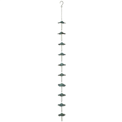 Midwest CBK Large Rain Chain, Green Mushroom