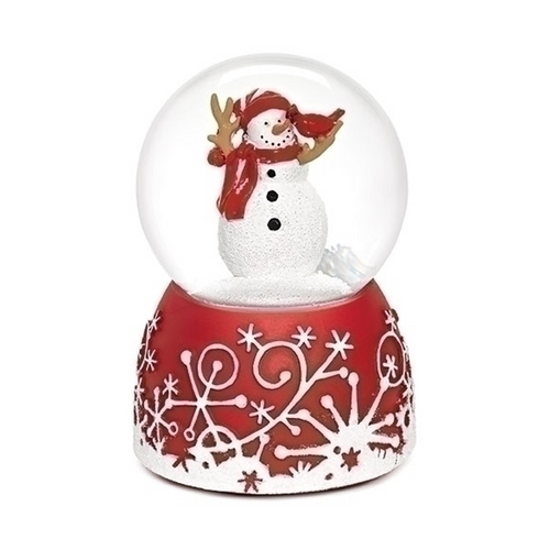Roman Musical Glitterdome, Snowman & Cardinal (132415)