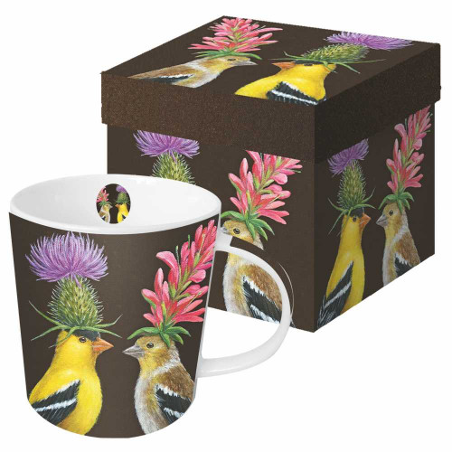 Paperproducts Design Gift-Boxed Mug, Goldfinch Couple (28148)