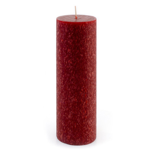 Root Timberline Pillar 3x9" Unscented Candle, Garnet (339703)