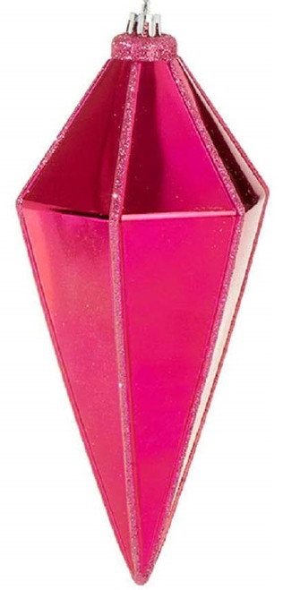 Raz Imports Pink Geometric Ornament, Diamond