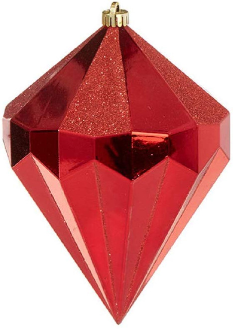 Raz Imports Geometric Ornament, Red