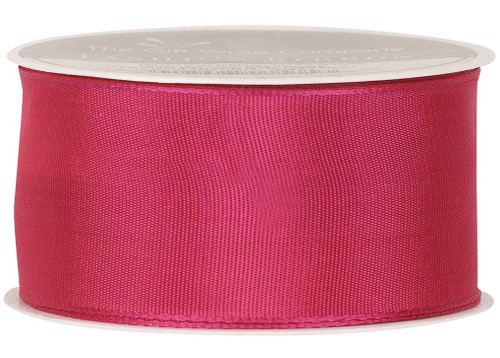 The Gift Wrap Company Wired Edge Bright Ribbon, Magenta