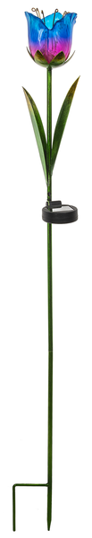 Ganz Solar Light Up Tulip Stake, Blue
