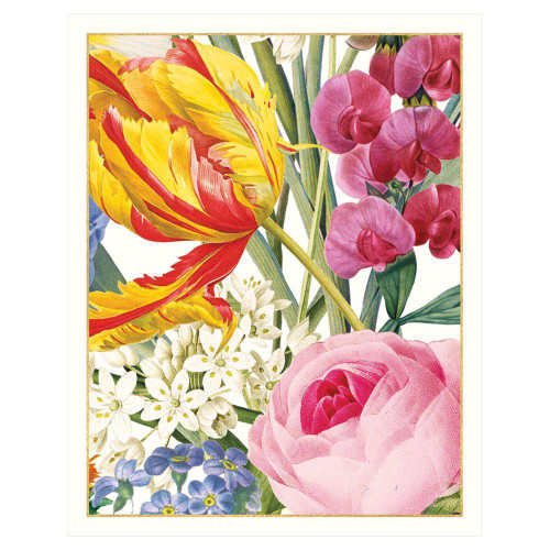 Caspari Bridge Tally Sheets, Redoute Floral (BT139)