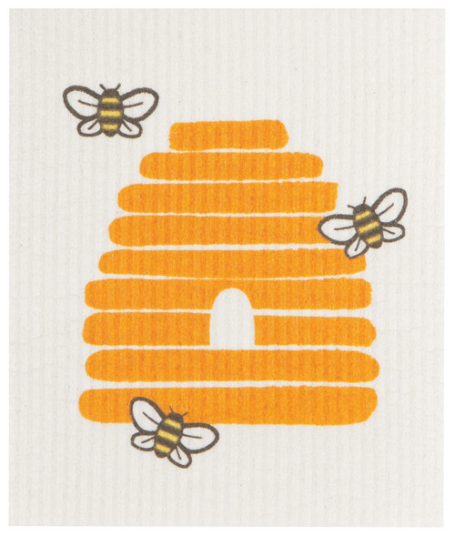Now Designs Swedish Sponge Dishcloth, Bees (2000071)