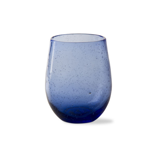 TAG Stemless Bubble Wine Glass, Navy (G11028)