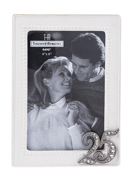 Ganz Picture Frame, 25th Anniversary - 4x6" (ER67163)