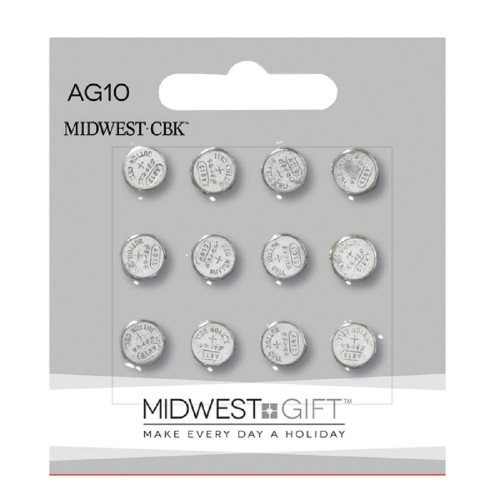 Midwest CBK AG10 Batteries 12 Pieces Set (654057)