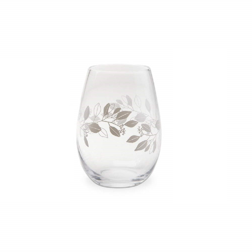 TAG White Stemless Wine Glass - Leaves (G11466A)