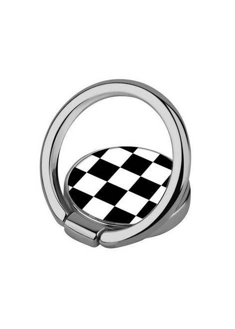 iDecoz Phone Ring, Black & White Checker
