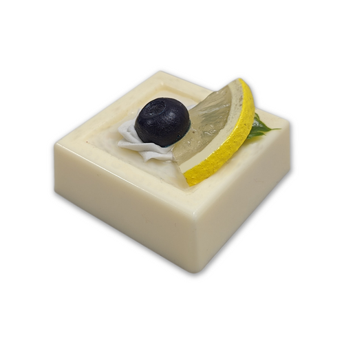 Just Dough It Replica Candy Cup, White Chocolate Square