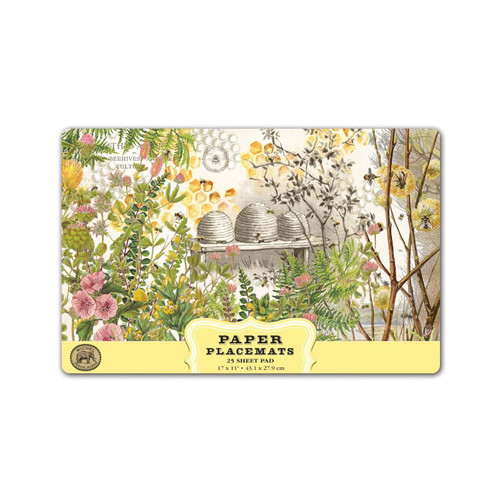 Michel Design Works Paper Placemats, Honey & Clover