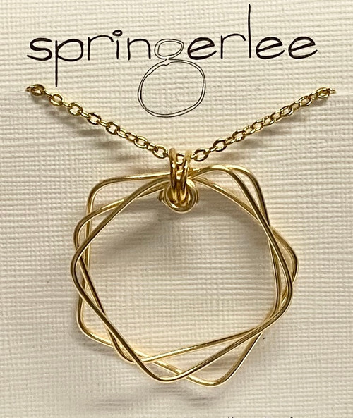 Village Designs Springerlee Katie Pendant, Gold