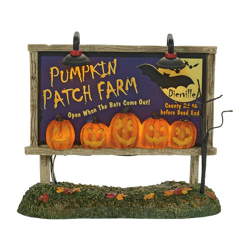 Department 56 Halloween Village, Pumpkin Patch Billboard (4057629)