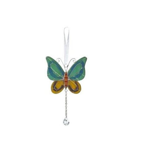 Ganz Suncatcher Butterfly Ornaments, Turquoise/Blue