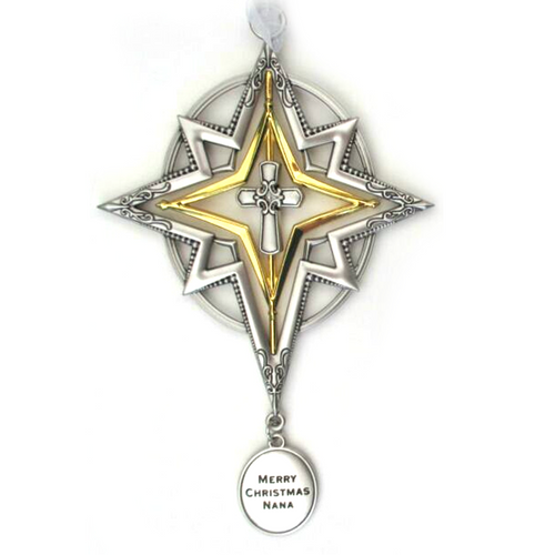 Ganz Star Ornament, Merry Christmas Nana (EX25823)