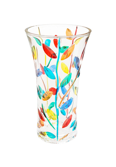 Gage 8.5" Tree of Life Vase, Multicolor (VA26M)