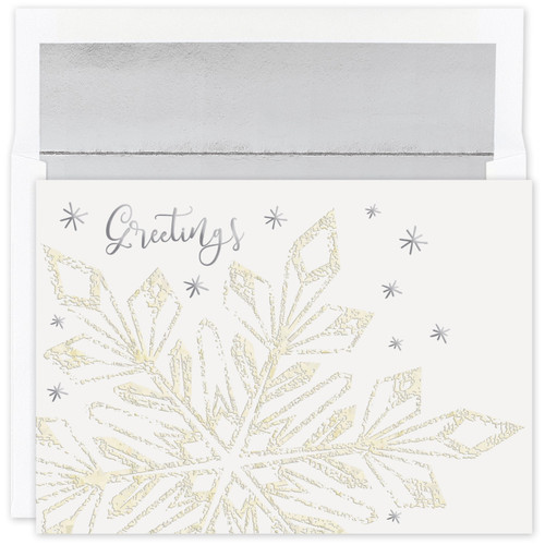 Masterpiece Studios Boxed Holiday Cards - Glittering Snowflake