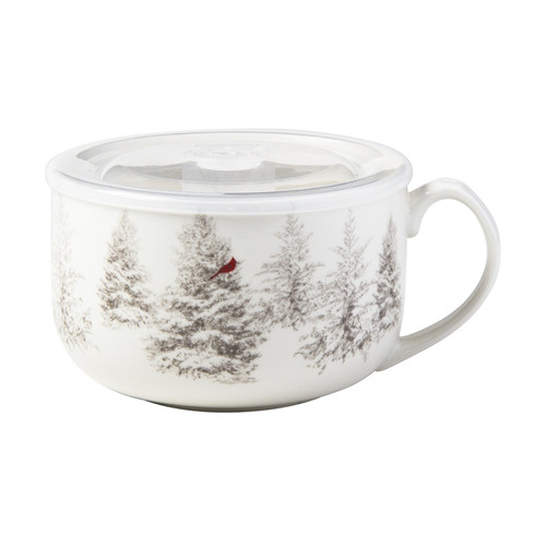 TAG Soup Mug with Lid, Winter Sketch (G12345)