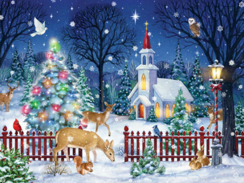 Vermont Christmas Company Jigsaw Puzzle, Peaceful Night (VC1041)
