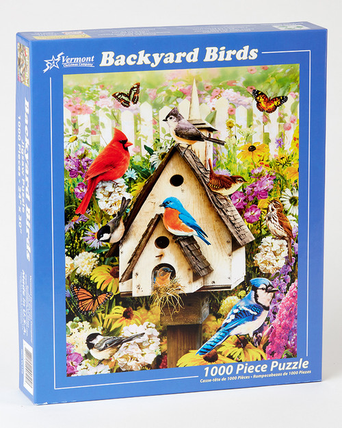 Vermont Christmas Company Jigsaw Puzzle, Backyard Birds (VC179)
