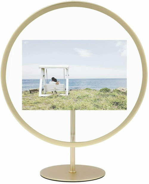 Umbra Infinity Floating 5x7 Picture Frame, Brass