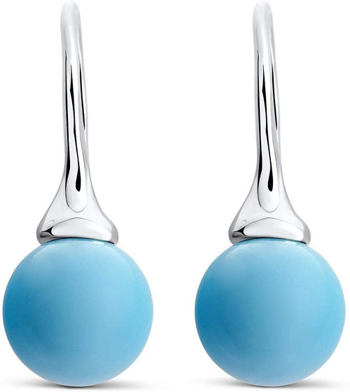 Nambé Marina Silver Tide French Wire Earrings (JT0202-00)