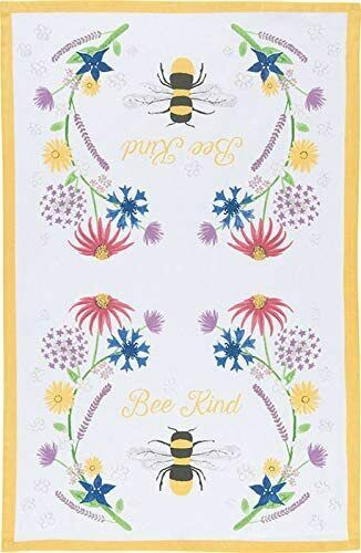 Now Designs Cotton Dishtowel, Bee Kind (2177204)