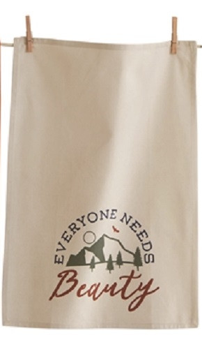 TAG Toasted Dishtowel, Everyone Needs Beauty (G13456B)