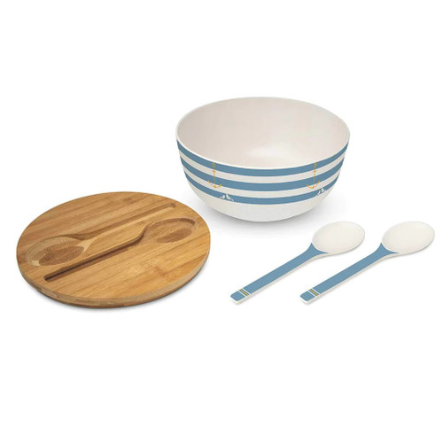 Paperproducts Bamboo Salad Bowl Set, Anchor (604007)