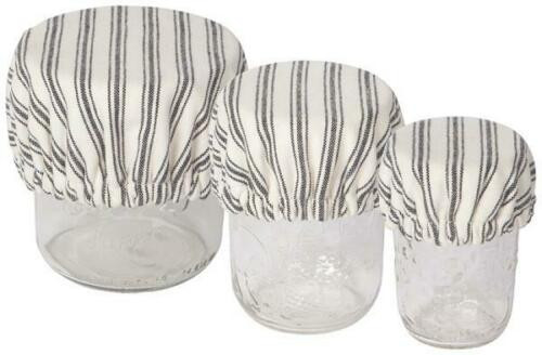 Now Designs Mini Bowl Covers, Ticking Stripe - Set of 3 (2116006)