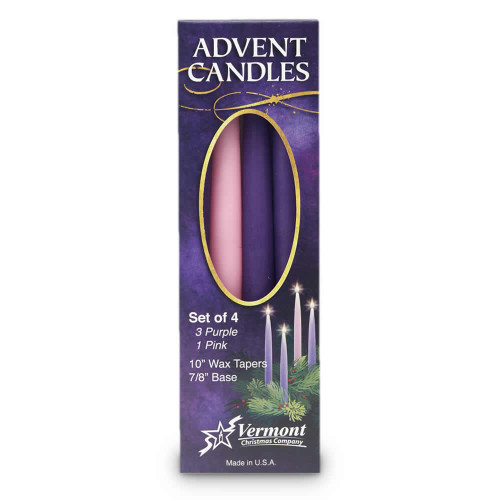 Vermont Christmas Company Advent Candle, Set of 4 (VC900)